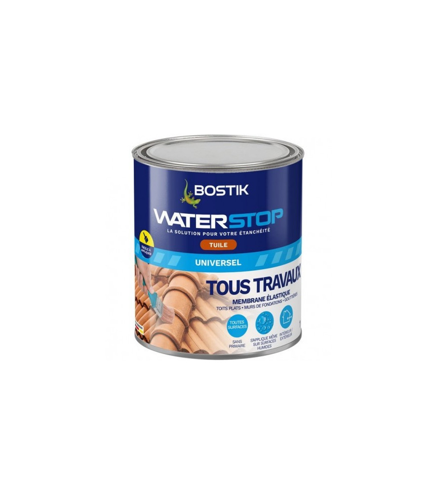 Résine d'étanchéité BOSTIK Waterstop tuile 1kg Résine d'étanchéité BOSTIK Waterstop tuile 1kg
