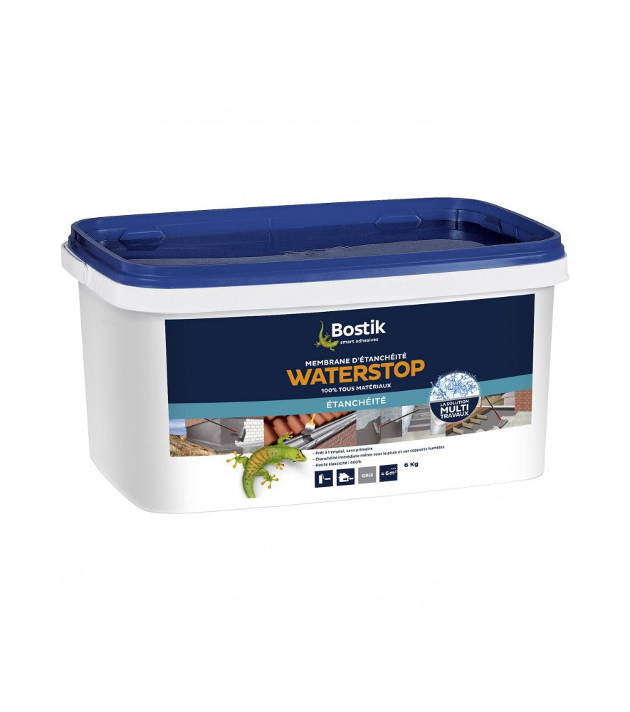 Résine d'étanchéité BOSTIK Waterstop gris 6kg Résine d'étanchéité BOSTIK Waterstop gris 6kg