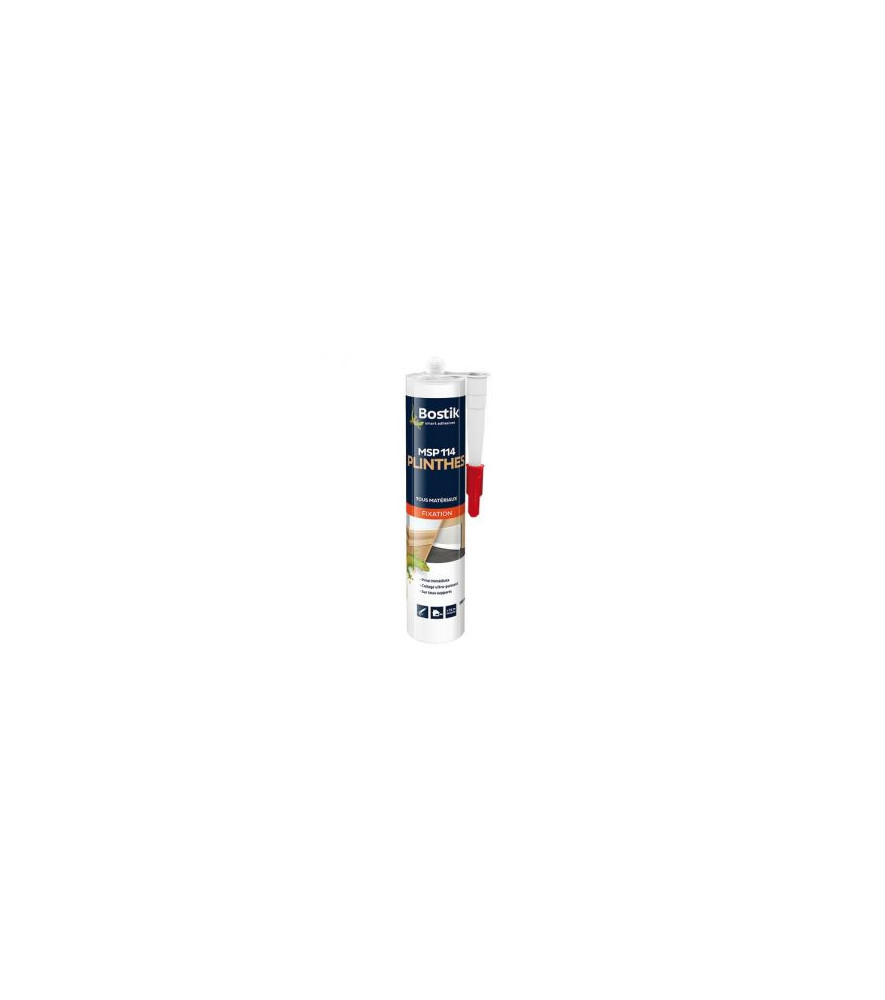 Colle BOSTIK fixation pro MSP114 plinthes tous matériaux 290ml Colle BOSTIK fixation pro MSP114 plinthes tous matériaux 290ml