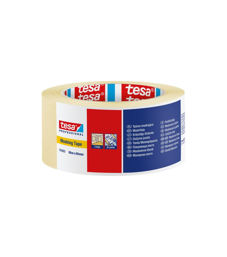 Adhésif de masquage Eco TESA 50mx50mm Adhésif de masquage Eco TESA 50mx50mm