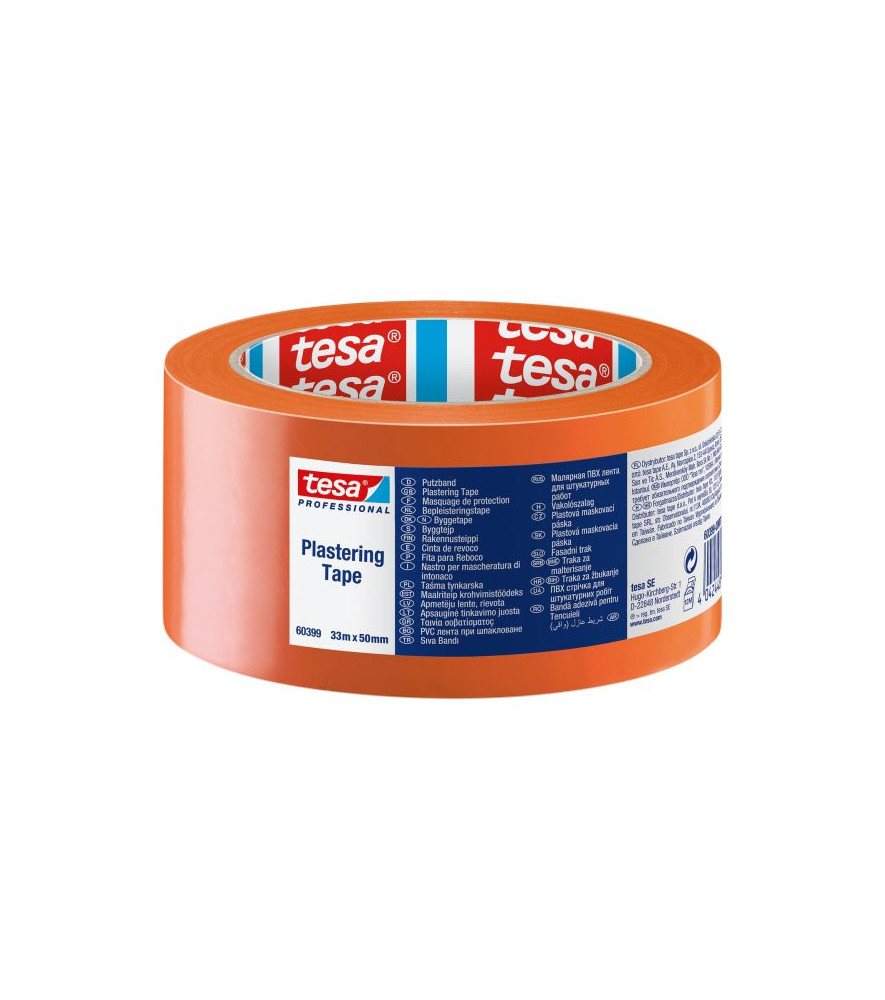 Ruban PVC orange TESA 33mx50mm Ruban PVC orange TESA 33mx50mm