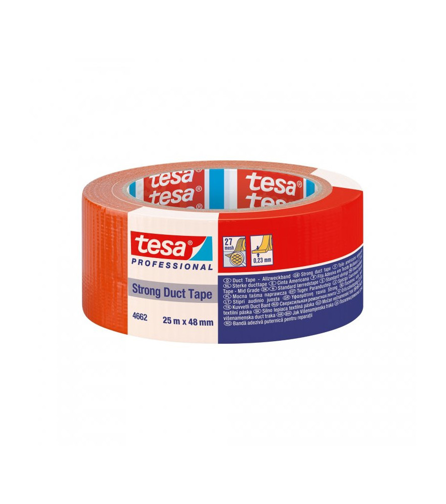 Toile americaine orange TESA 25mx48mm Toile americaine orange TESA 25mx48mm
