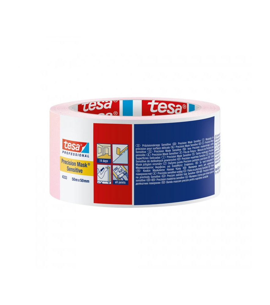 Adhésif de masquage précision délicat rose TESA 50mx50mm Adhésif de masquage précision délicat rose TESA 50mx50mm