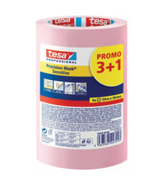 Lot 3+1 gratuit adhésif de masquage précision délicat rose TESA 50mx38mm