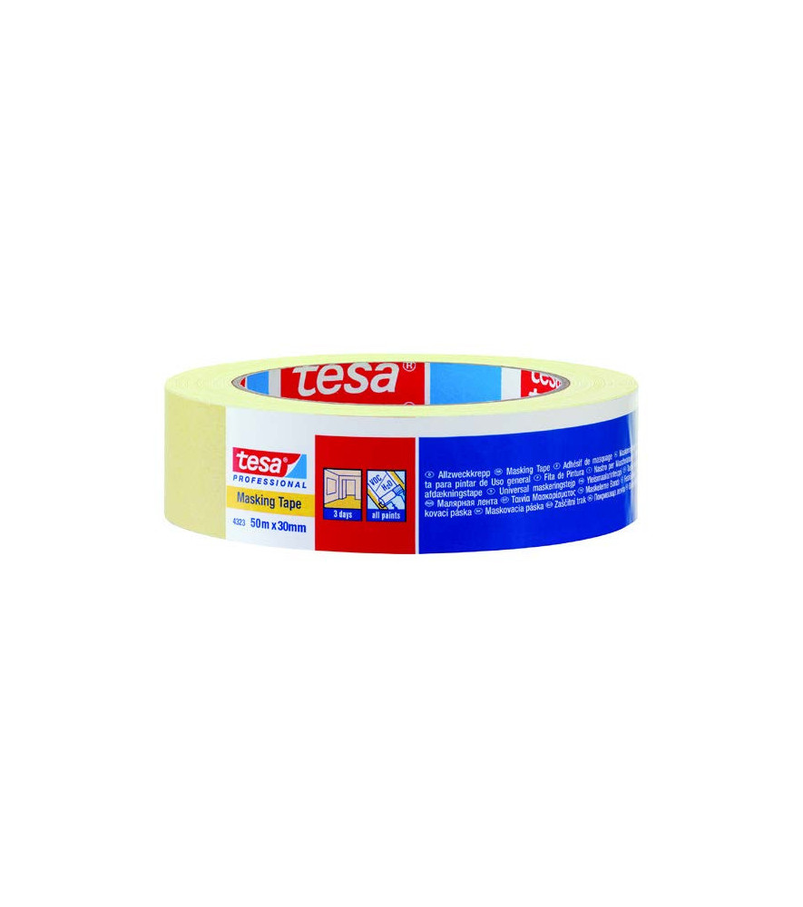 Adhésif de masquage supérieur lisse 80°C TESA 50mx19mm Adhésif de masquage supérieur lisse 80°C TESA 50mx19mm