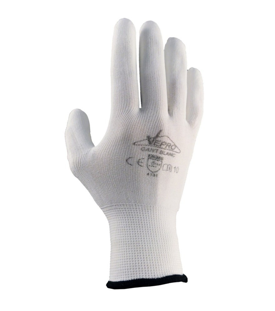 Gant Vepro manutention légère blanc taille 9 Gant Vepro manutention légère blanc taille 9