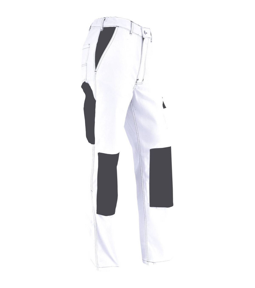 Pantalon VEPRO confort blanc/gris taille 36 Pantalon VEPRO confort blanc/gris taille 36