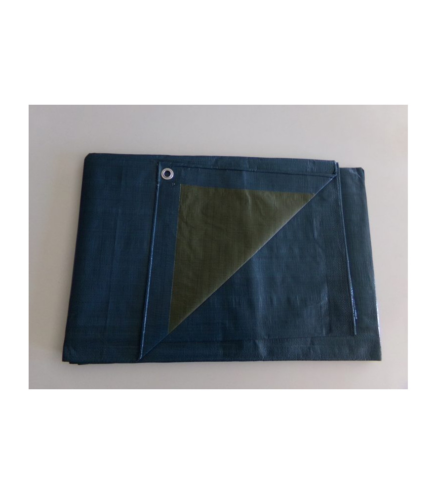 Bâche lourde SO.DE.PM Bleu/Vert bicolore 140gr/m²