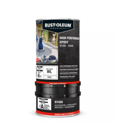 Kit peinture RUST-OLEUM Epoxy 9100 bi-composants base WH blanc fort 9109 5L