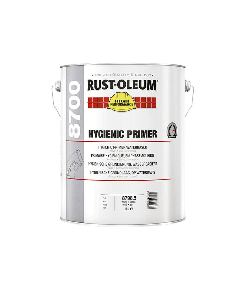 Primaire hygiénique RUSTOLEUM pour maçonnerie 5L blanc Primaire hygiénique RUSTOLEUM pour maçonnerie 5L blanc