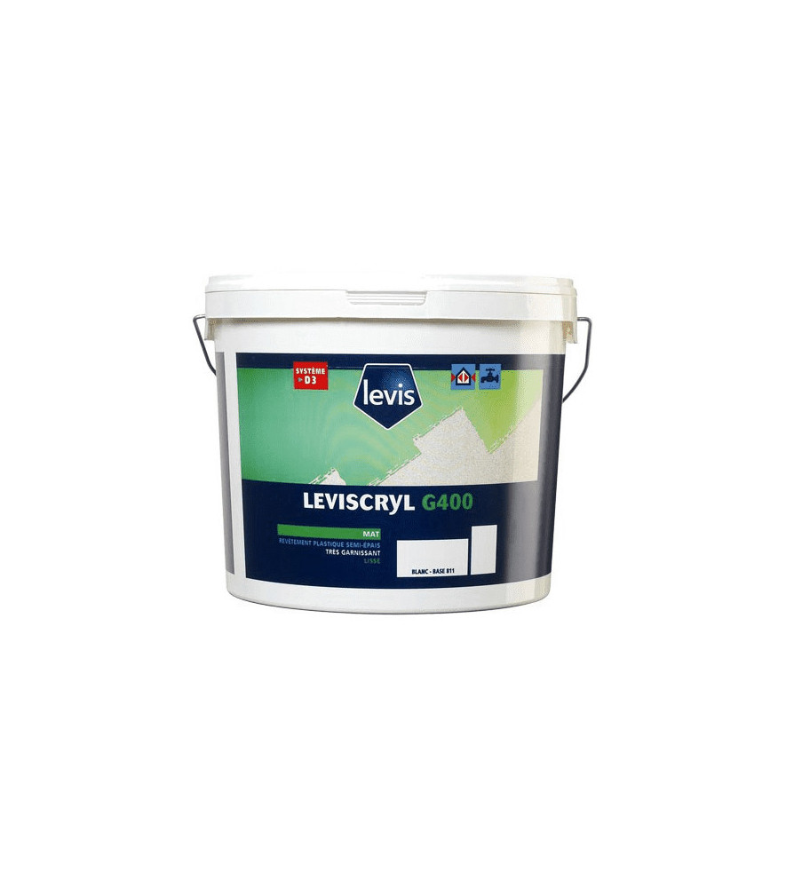 Peinture LEVIS Leviscryl G400 blanc 15L Peinture LEVIS Leviscryl G400 blanc 15L