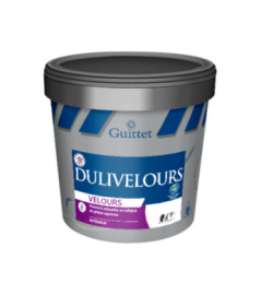 Peinture GUITTET Dulivelours acrylique blanc 3L