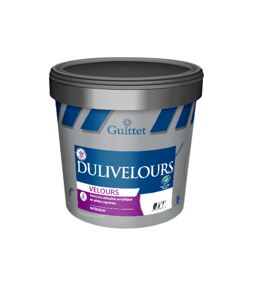 Peinture GUITTET Dulivelours acrylique blanc 3L Peinture GUITTET Dulivelours acrylique blanc 3L