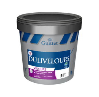 Peinture GUITTET Dulivelours acrylique blanc 3L