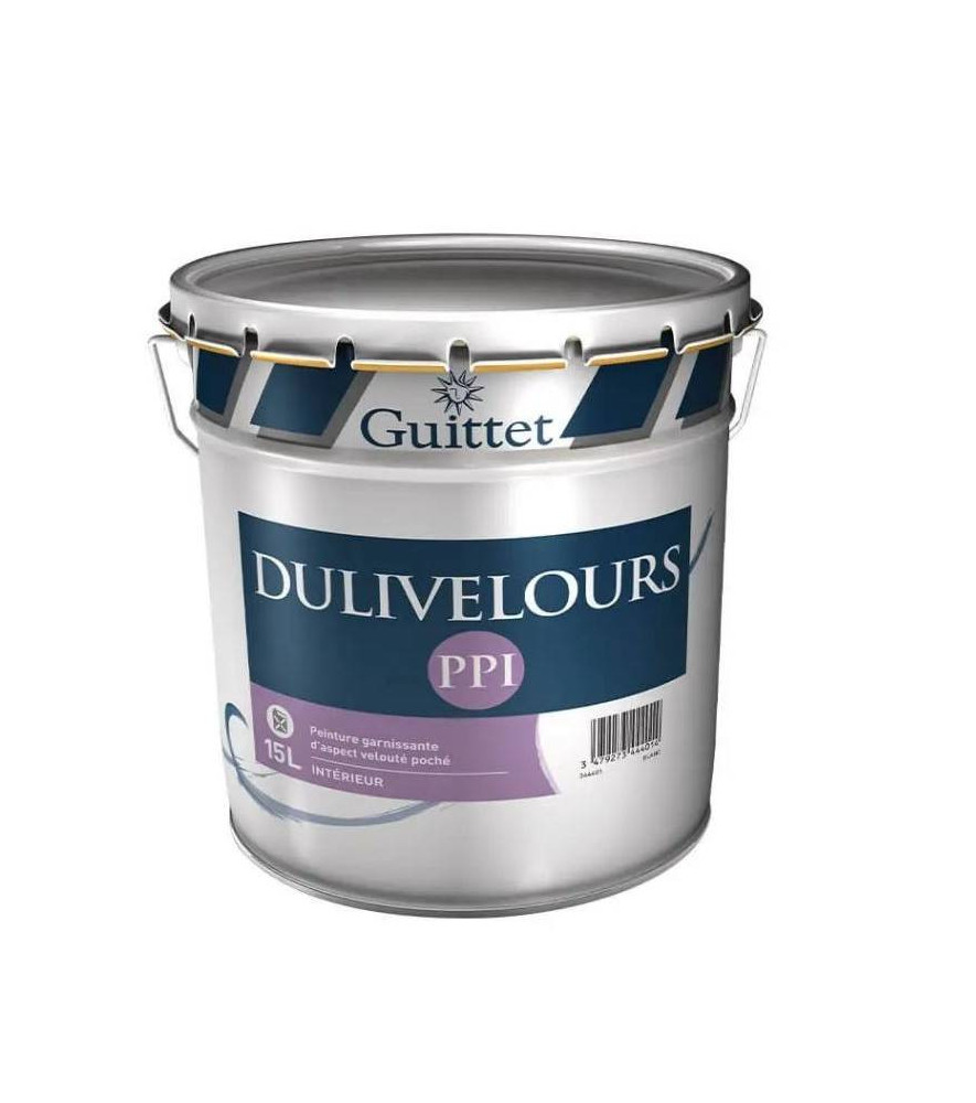 Peinture GUITTET Dulivelours acrylique blanc 15L Peinture GUITTET Dulivelours acrylique blanc 15L