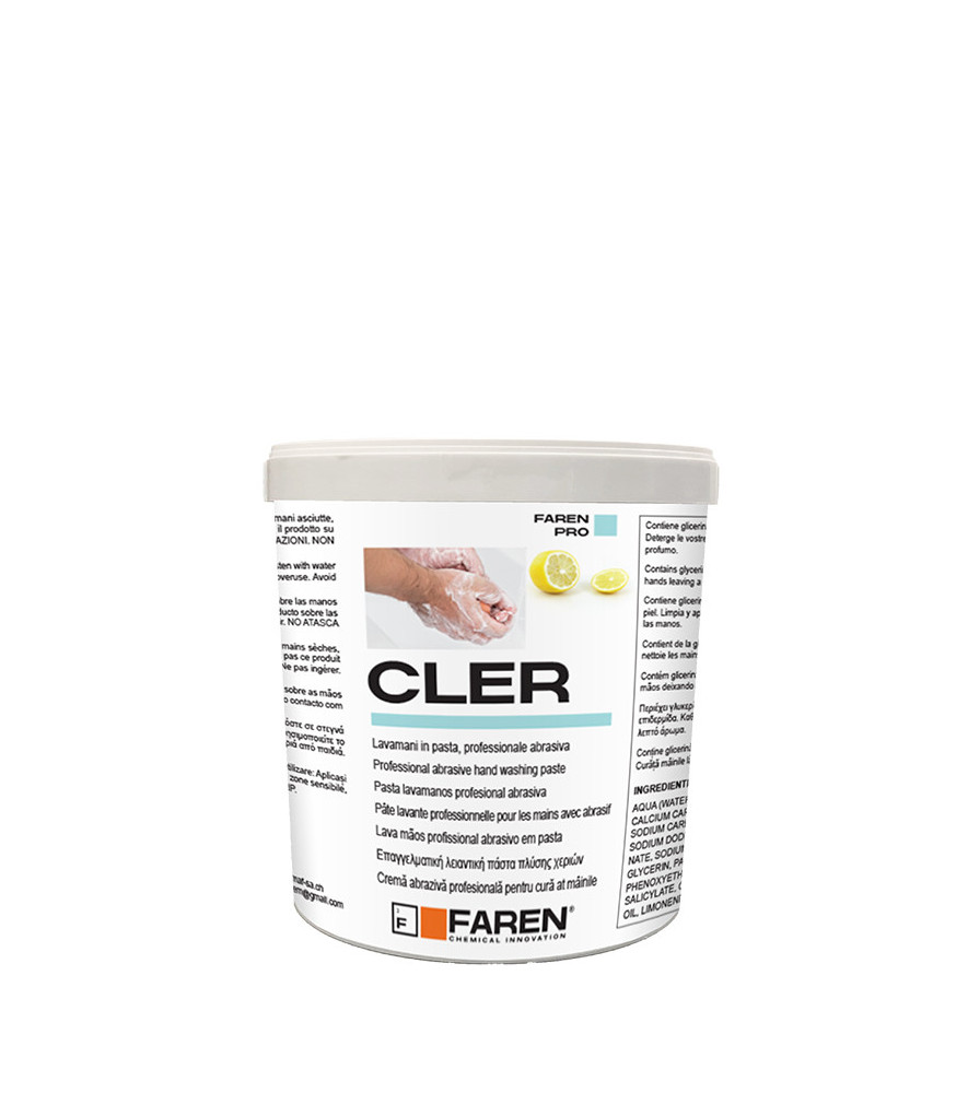 Poudre lavante abrasive pour les mains CLER FAREN 1kg Poudre lavante abrasive pour les mains CLER FAREN 1kg