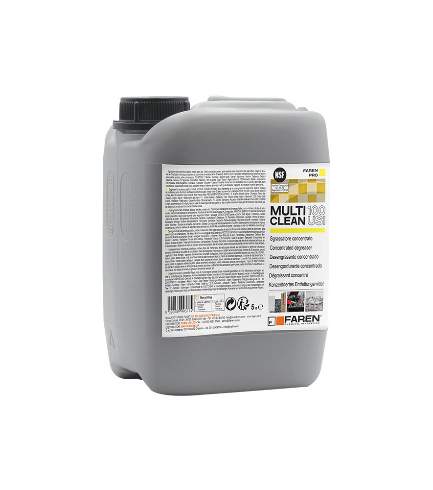 Nettoyant multi-usages et multi-supports MULTICLEAN FAREN 5L Nettoyant multi-usages et multi-supports MULTICLEAN FAREN 5L