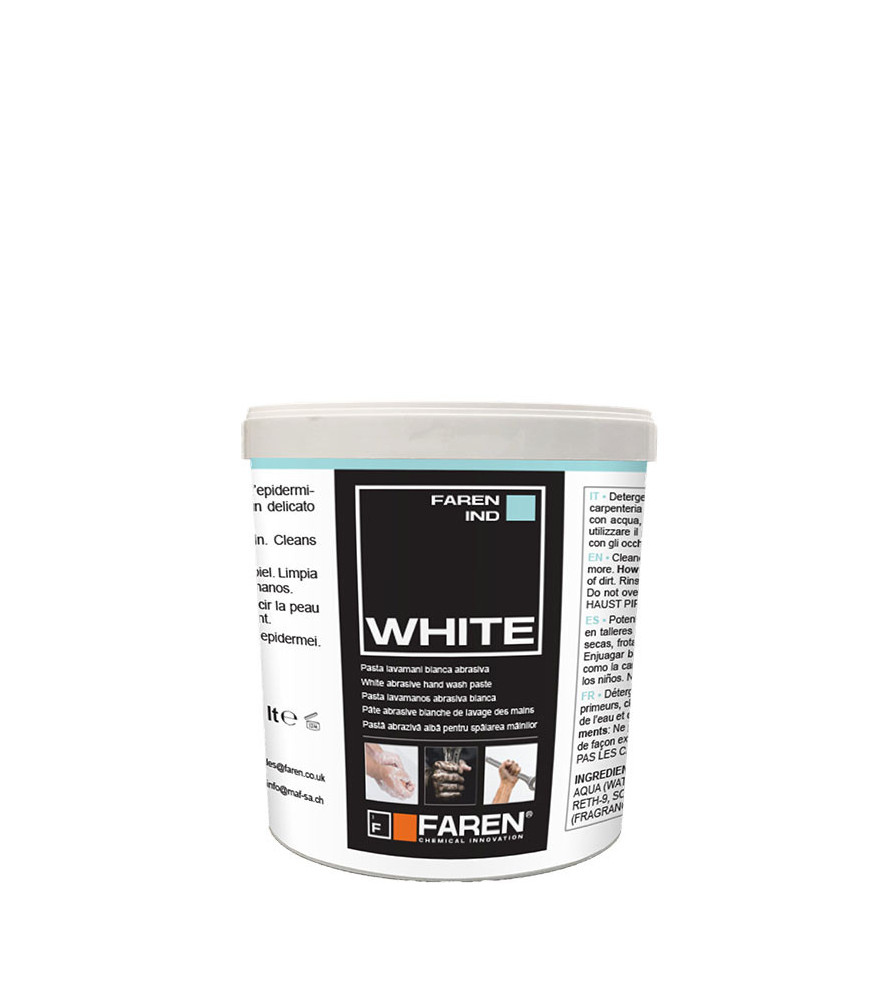 Pâte lavante blanche abrasive WHITE FAREN 4kg Pâte lavante blanche abrasive WHITE FAREN 4kg