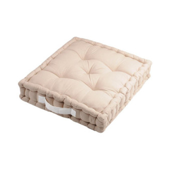 Coussin DUO STOF lin/ecru 45x45x10cm