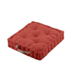 Coussin DUO STOF terracotta/lin 45x45x10cm
