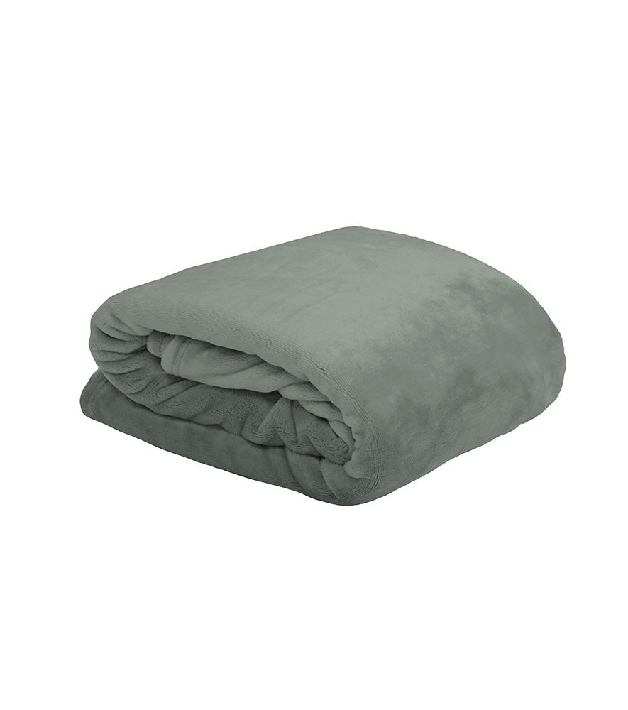 Plaid STOF DOUDOU kaki 130x160cm Plaid STOF DOUDOU kaki 130x160cm
