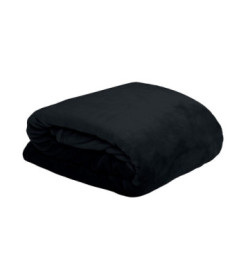 Plaid STOF Doudou noir 130x160cm