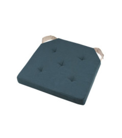 Galette DUO carrée velcro cobalt 38x38cm