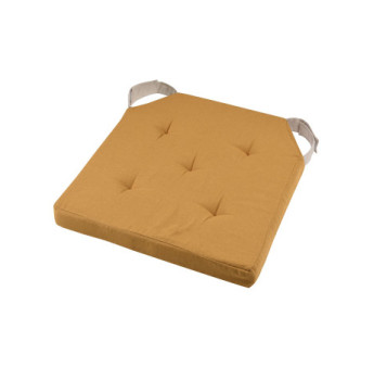 Galette DUO carrée velcro curry 38x38cm