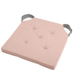 Galette DUO carrée velcro écru 38x38cm