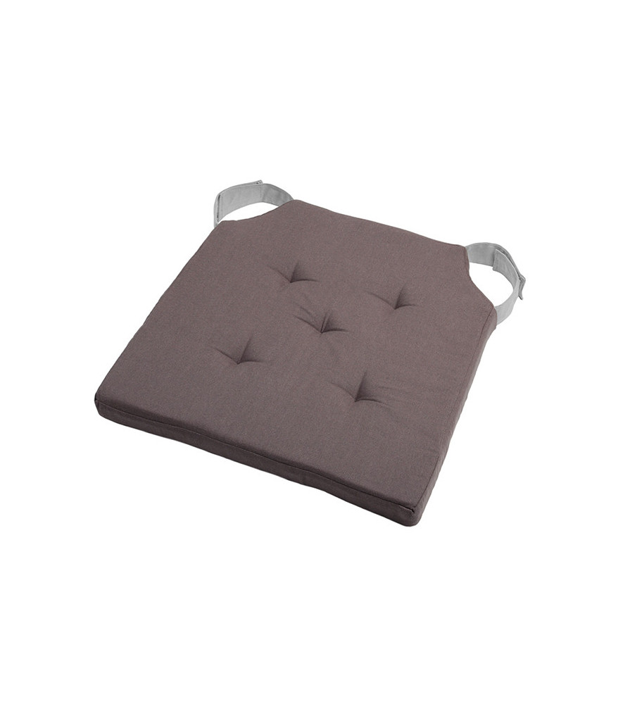 Galette DUO carrée velcro gris/perle 38x38cm Galette DUO carrée velcro gris/perle 38x38cm