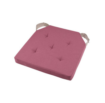 Galette DUO carrée velcro pourpre 38x38cm