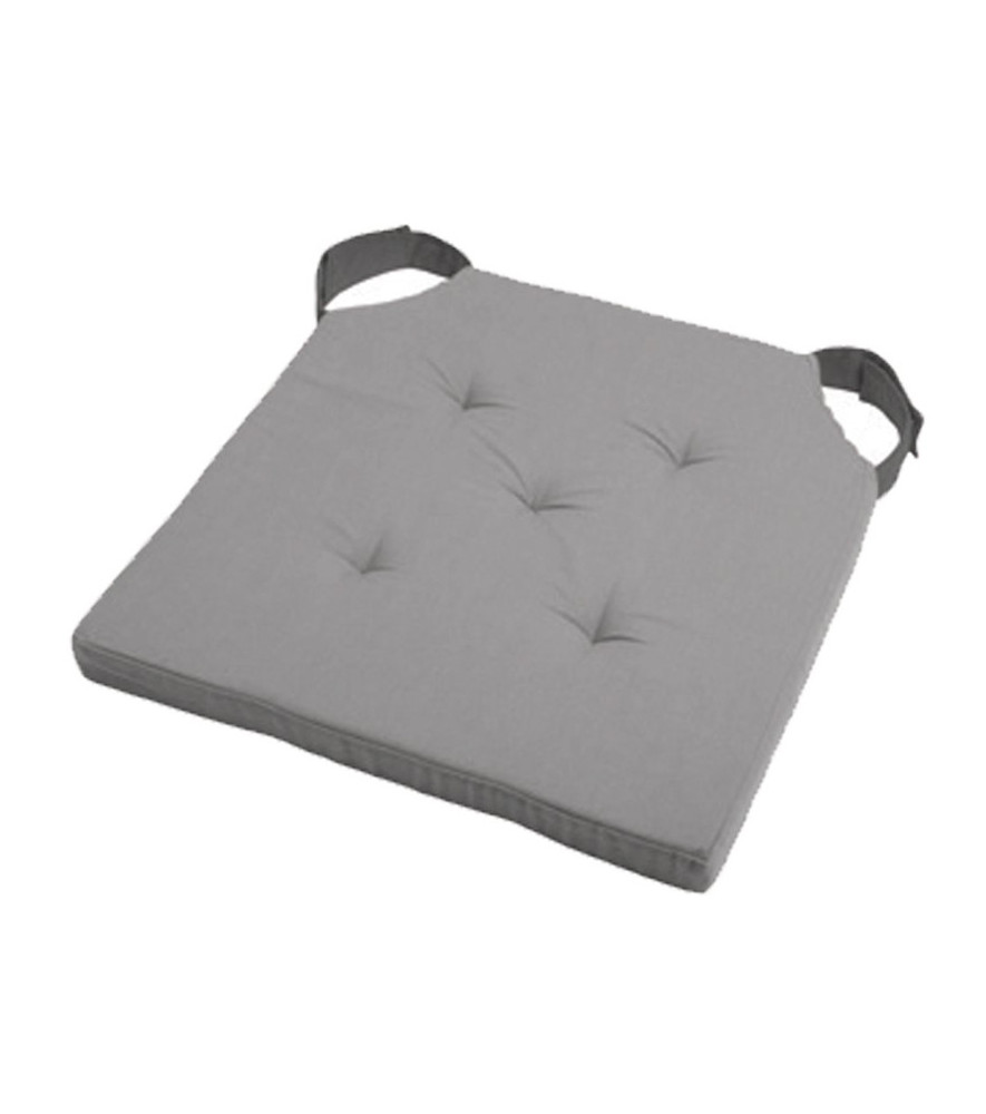 Galette DUO carrée velcro souris/gris 38x38cm Galette DUO carrée velcro souris/gris 38x38cm
