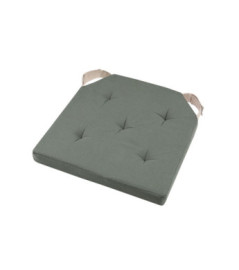 Galette DUO carrée velcro vert 38x38cm