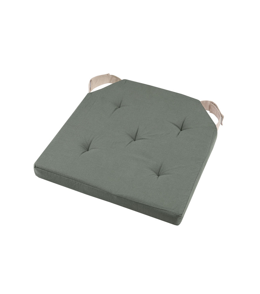 Galette DUO carrée velcro vert 38x38cm Galette DUO carrée velcro vert 38x38cm