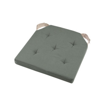 Galette DUO carrée velcro vert 38x38cm