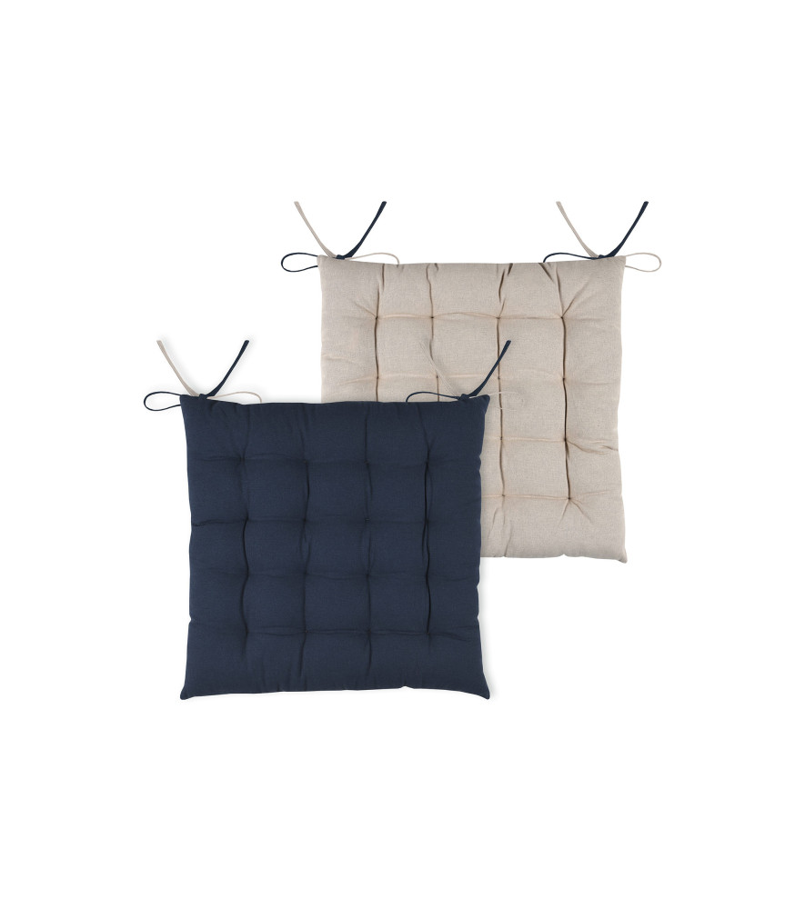 Galette DUO 16 points marine 40x40cm