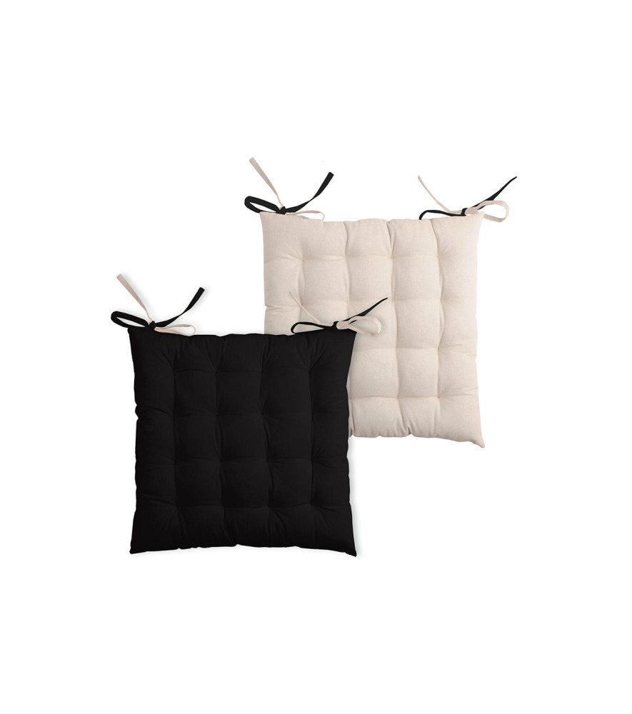 Galette DUO 16 points noir/lin 40x40cm Galette DUO 16 points noir/lin 40x40cm