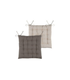 Galette DUO 16 points taupe 40x40cm