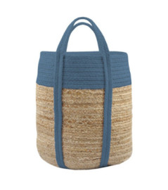 Sac décoration STOF Palawan pétrole 30x30x35cm