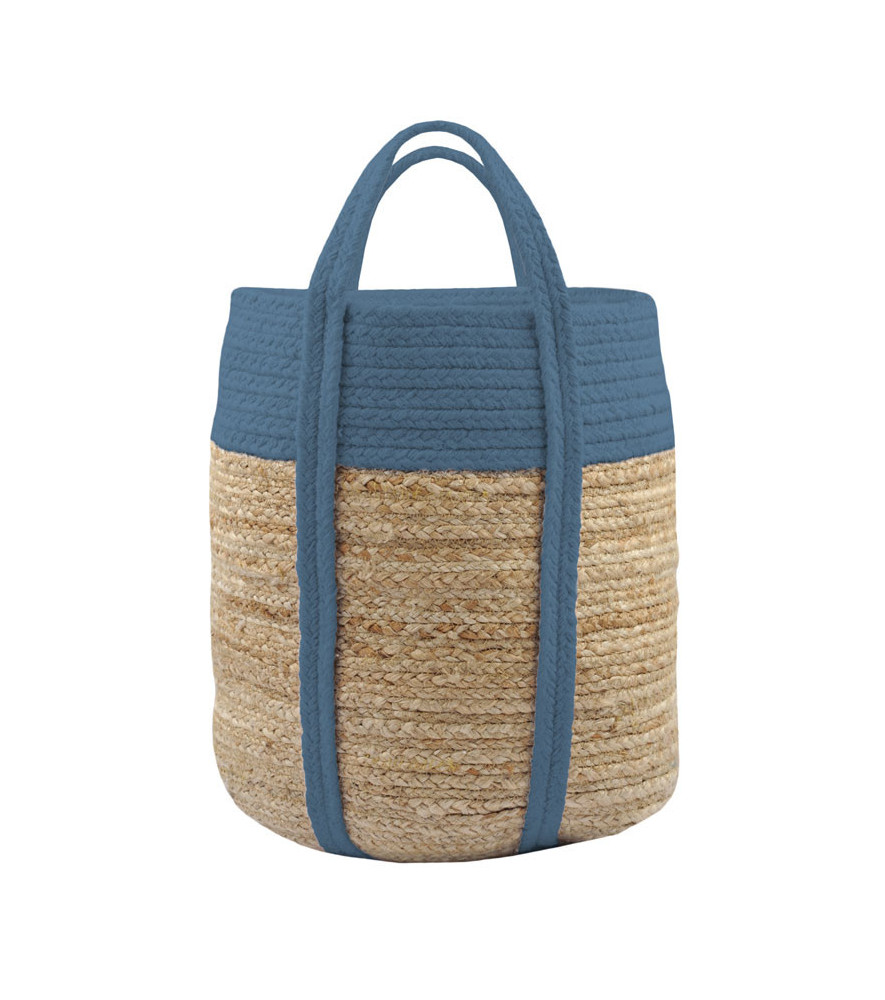 Sac décoration STOF Palawan pétrole 30x30x35cm Sac décoration STOF Palawan pétrole 30x30x35cm