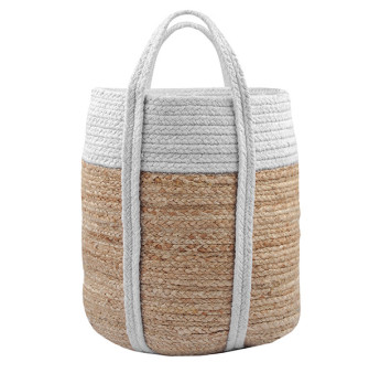 Sac décoration STOF Palawan blanc 30x30x35cm