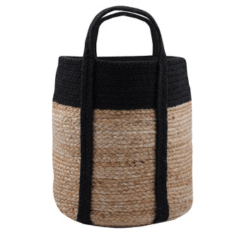 Sac décoration STOF Palawan noir 30x30x35cm