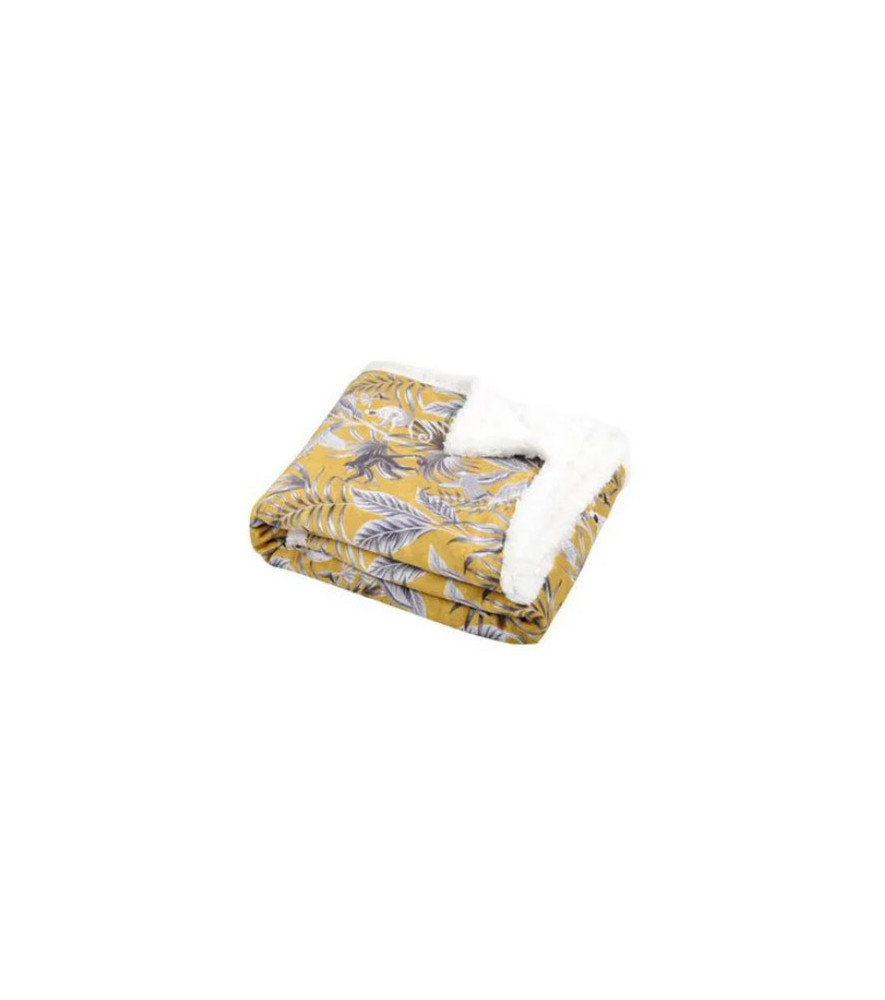 Plaid STOOF GREENMOOD moutarde 130x160cm Plaid STOOF GREENMOOD moutarde 130x160cm