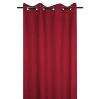 Rideau polaire NELSON rouge 135x240cm