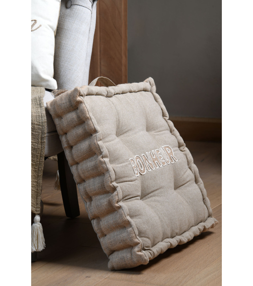 Coussin de sol STOF KINOGI Ecru 45x45x10cm Coussin de sol STOF KINOGI Ecru 45x45x10cm
