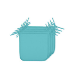 Lot de 4 galettes STOF HAWAI Outdoor aqua 38x38cm