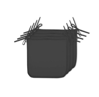 Lot de 4 galettes STOF HAWAI Outdoor carbone 38x38cm