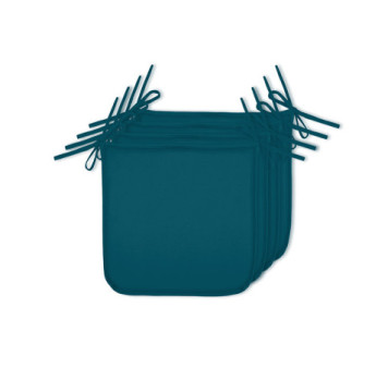 Lot de 4 galettes STOF HAWAI Outdoor pétrole 38x38cm