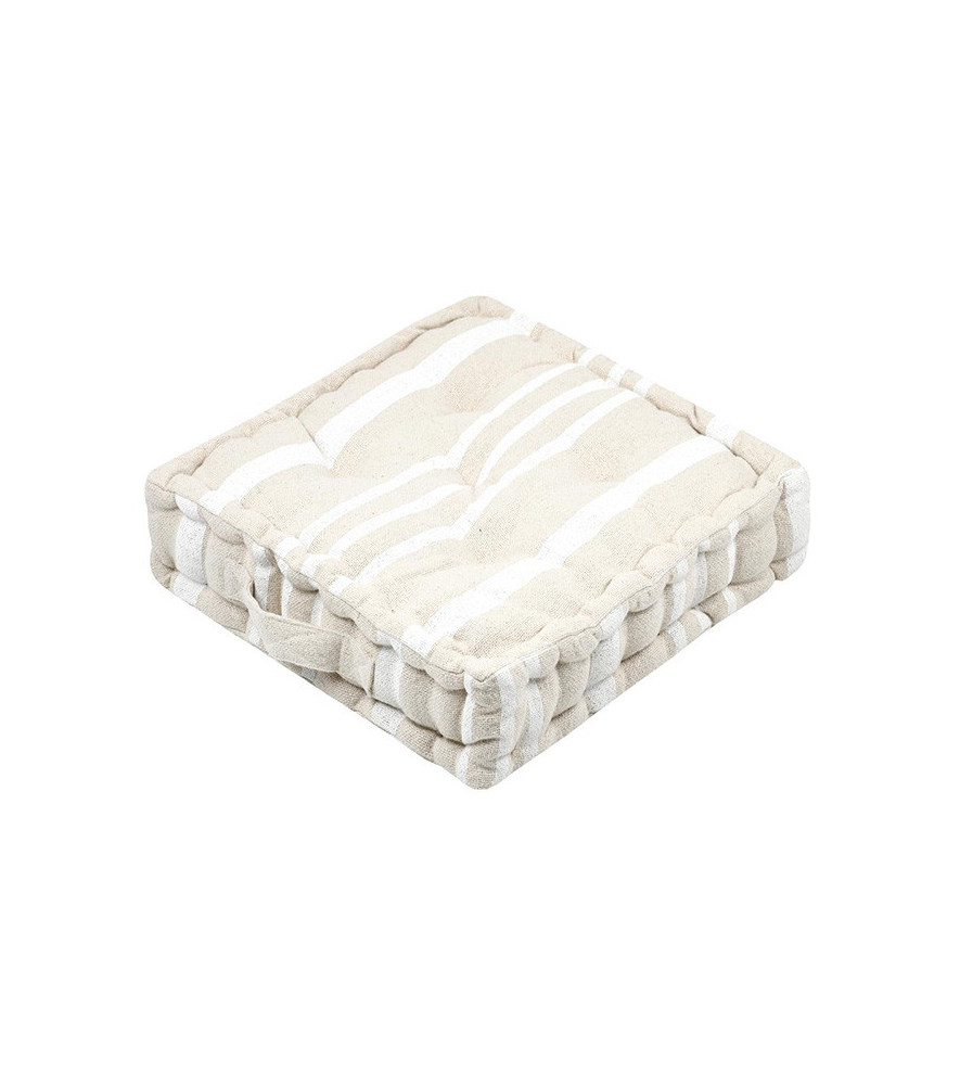 Coussin de sol STOF MANDUEL Blanc 45x45x10cm Coussin de sol STOF MANDUEL Blanc 45x45x10cm