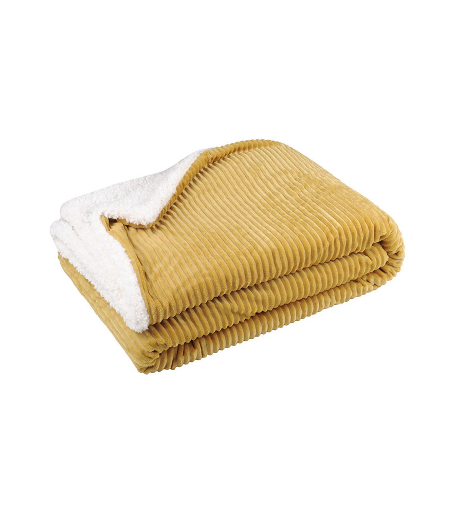 Plaid STOF Ernest moutarde 130x150cm Plaid STOF Ernest moutarde 130x150cm